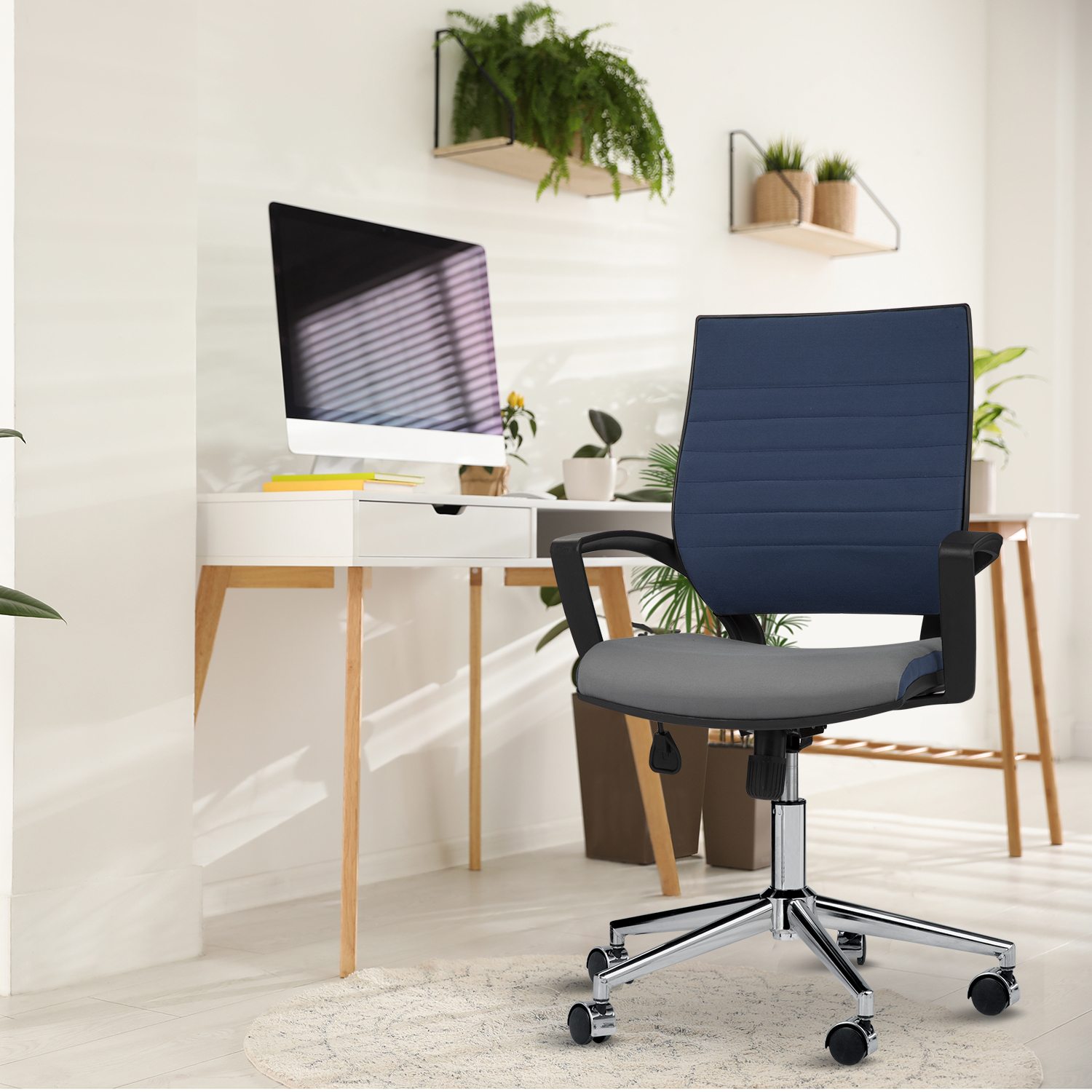 Asbir Mobilya Rigel 55200 Metal Ayaklı Çalışma Koltuğu Ofis Sandalyesi