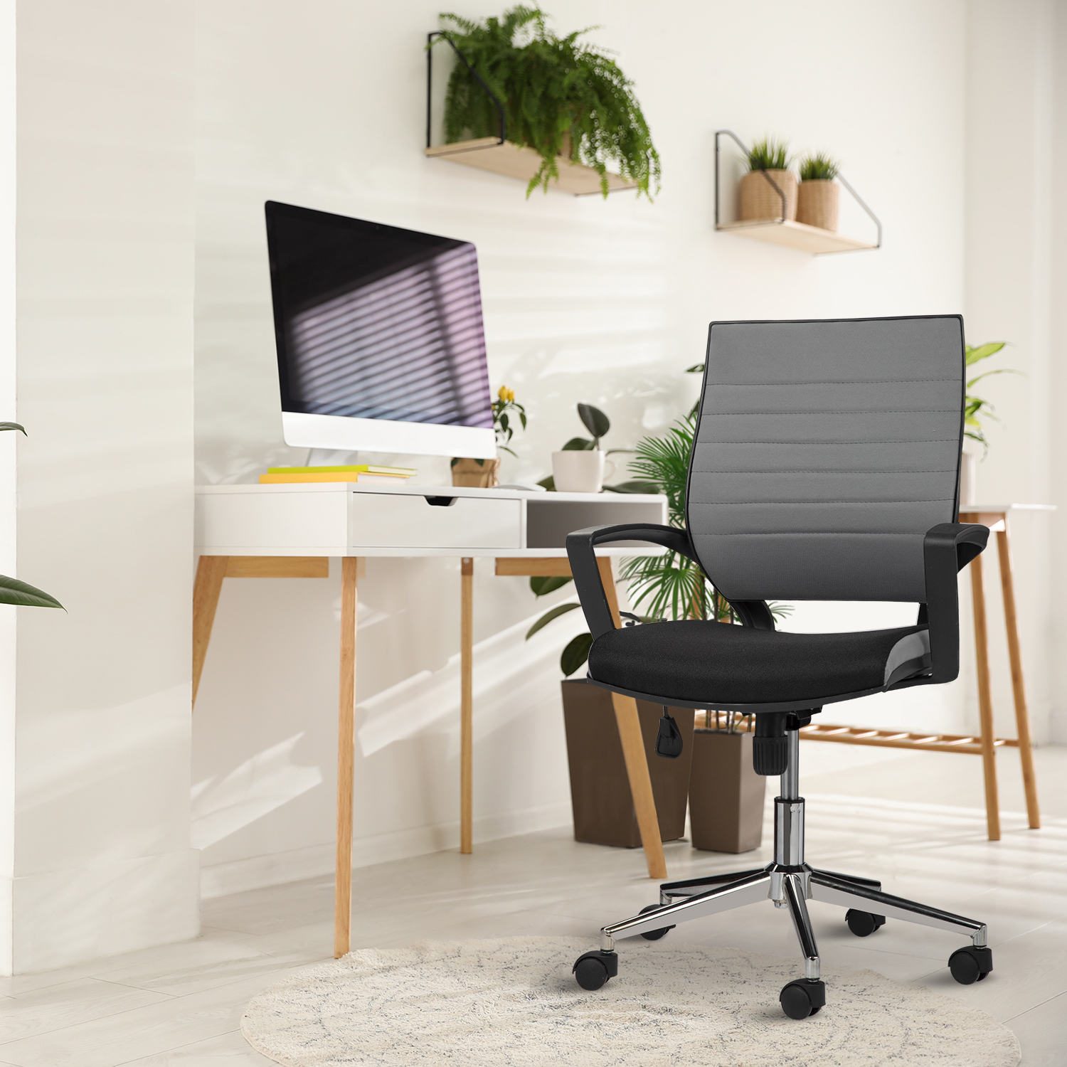 Asbir Mobilya Rigel 55500 Metal Ayaklı Çalışma Koltuğu Ofis Sandalyesi